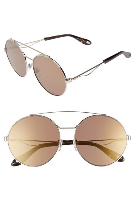 givenchy 62mm round sunglasses|givenchy 55mm oversized sunglasses.